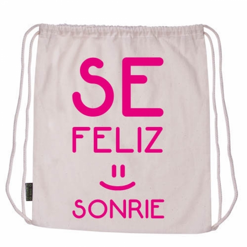 Bolsa Sé feliz, sonríe