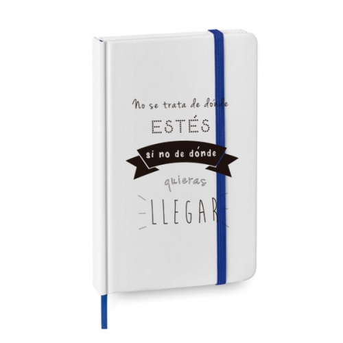 Libreta tipo moleskine para congresos