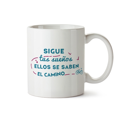 Taza con frase positiva
