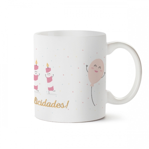 Taza chula para cumpleaños
