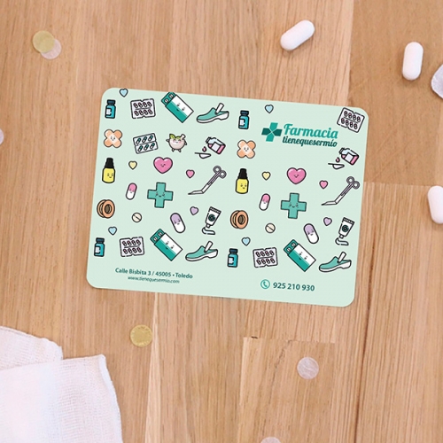 Tarjetero patrón Farmacia 