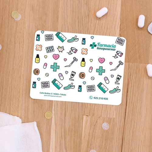 Tarjetero patrón Farmacia 2022