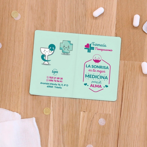 Tarjetero La sonrisa es la mejor medicina para el alma