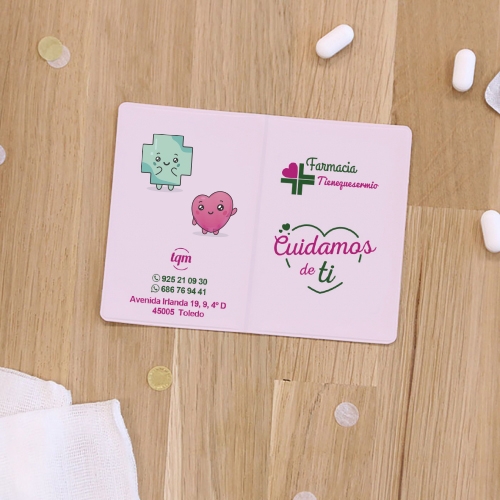 Tarjeteros farmacia Cuidamos de ti