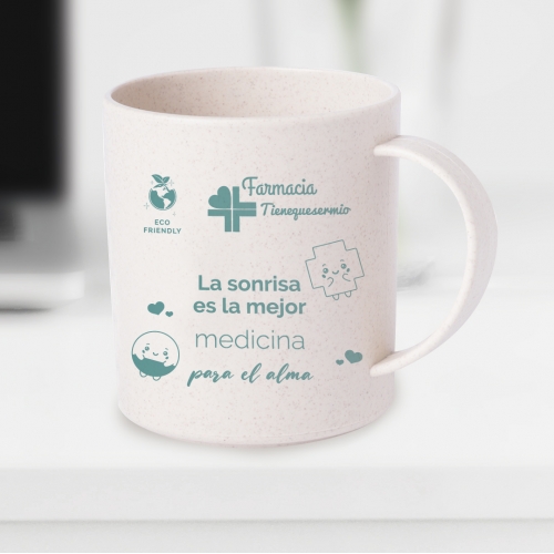 Taza fibra bambú farmacia