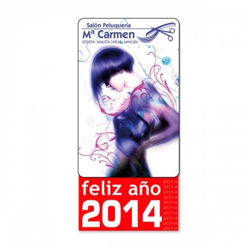 Calendario con imán para empresas 8,33 x 5,3 cm