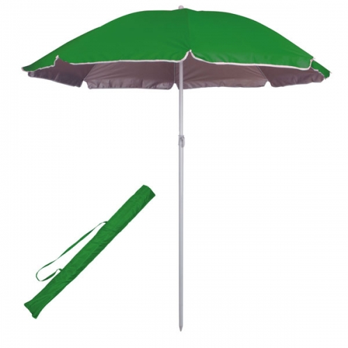 Sombrillas publicitarias verdes