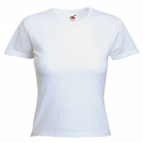 Camiseta publicitaria para mujer Valueweight Blanca
